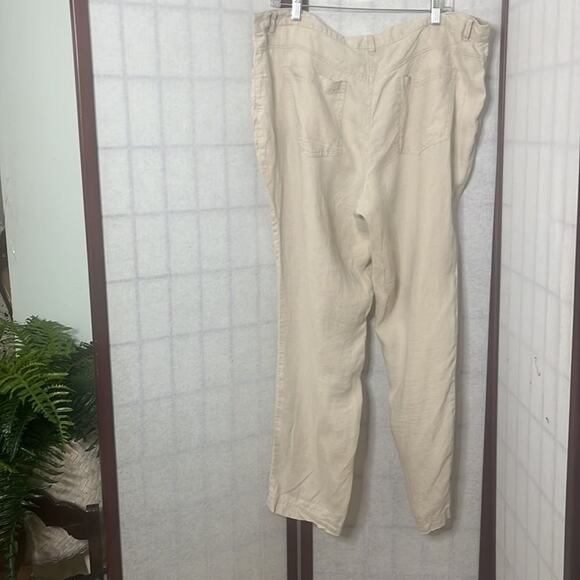 JONES NEW YORK SPORTS WOMAN LINEN‎ PANTS SIZE 16W - Picture 3 of 4
